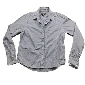 Polo‎ Jeans Company Large Ralph Lauren 100% Cotton Blue Striped Blouse